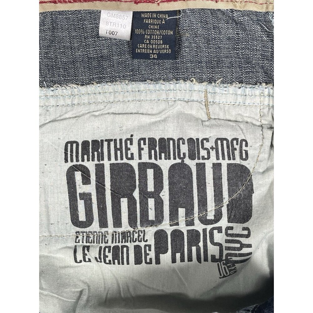 Vintage Marithe Francois Girbaud Wide Leg Baggy Denim Jeans - Men Size 34 X 29 - Picture 14 of 16